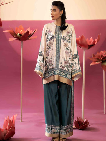 2 PIECE - EMBELLISHED SILK SUIT - Rabazka 2 PIECE - EMBELLISHED SILK SUIT - Rabazka