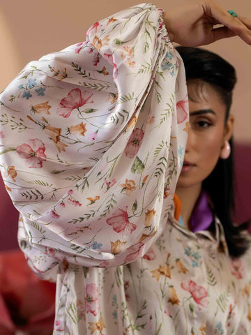 2 PIECE - EMBELLISHED SILK SUIT - Rabazka 2 PIECE - EMBELLISHED SILK SUIT - Rabazka