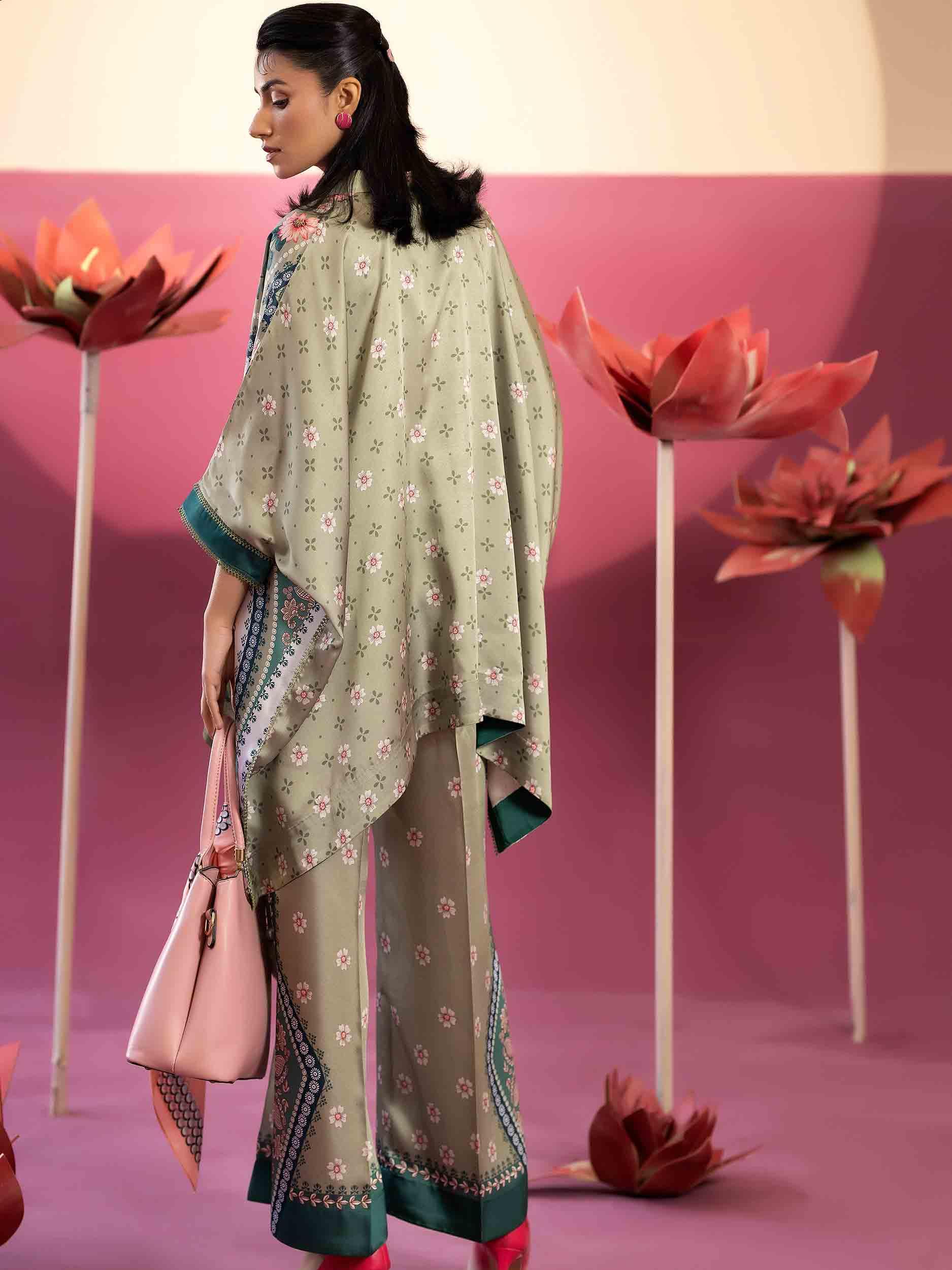 2 PIECE - EMBELLISHED SILK SUIT - Rabazka 2 PIECE - EMBELLISHED SILK SUIT - Rabazka