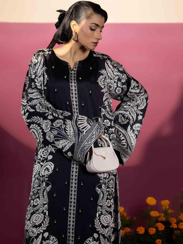 EMBELLISHED SILK KAAFTAN - Rabazka EMBELLISHED SILK KAAFTAN - Rabazka