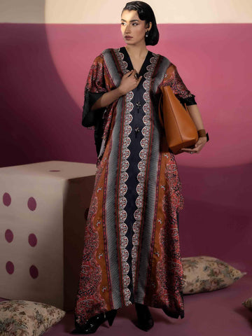 EMBELLISHED SILK KAAFTAN - Rabazka EMBELLISHED SILK KAAFTAN - Rabazka