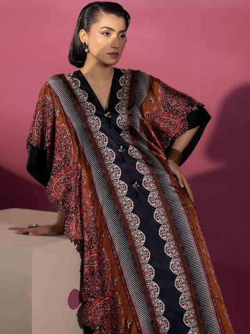 EMBELLISHED SILK KAAFTAN - Rabazka EMBELLISHED SILK KAAFTAN - Rabazka