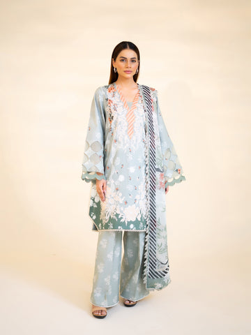 3 PIECE - PRINTED LAWN SUIT 3 PIECE - PRINTED LAWN SUIT