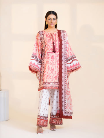3 PIECE - PRINTED LAWN SUIT 3 PIECE - PRINTED LAWN SUIT