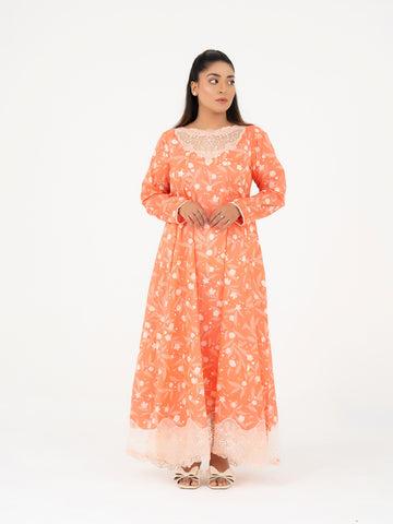 1 PIECE - EMBROIDERED FROCK 1 PIECE - EMBROIDERED FROCK