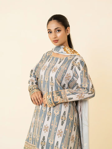 3 PIECE - PRINTED LINEN SUIT 3 PIECE - PRINTED LINEN SUIT