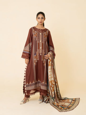 3 PIECE - PRINTED LINEN SUIT 3 PIECE - PRINTED LINEN SUIT