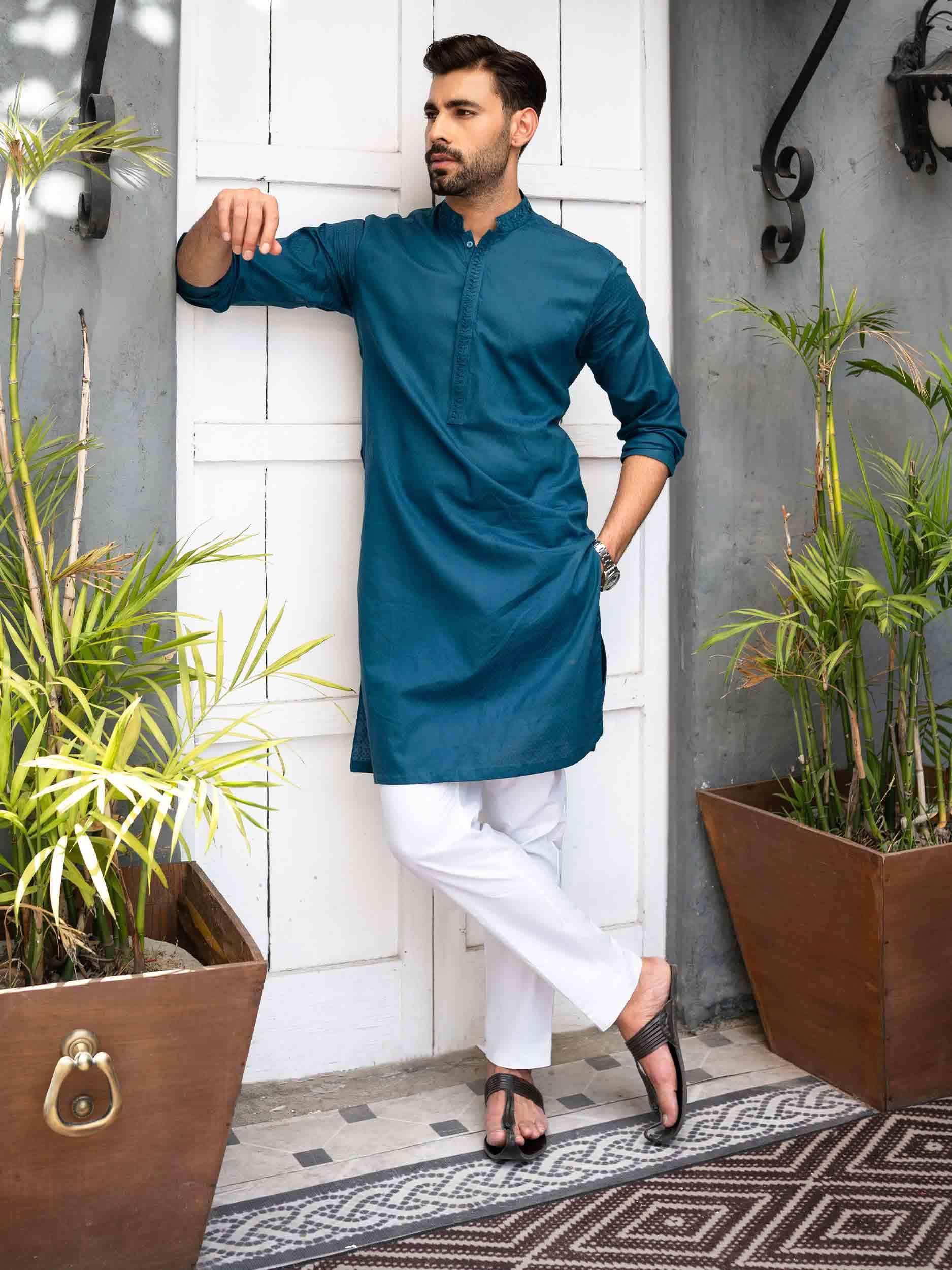 Men Casual Kurta - Rabazka Men Casual Kurta - Rabazka
