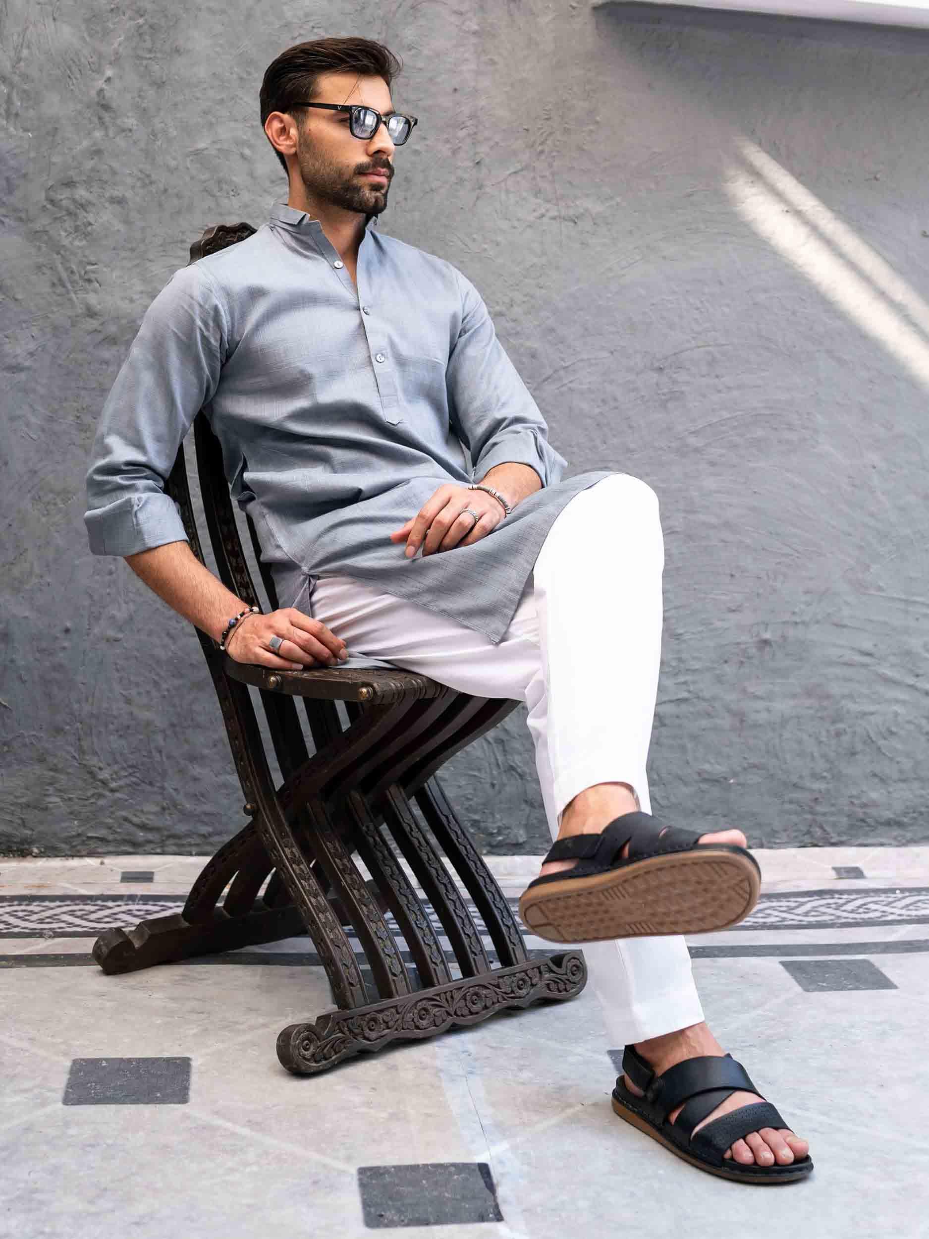 Men Casual Kurta - Rabazka Men Casual Kurta - Rabazka