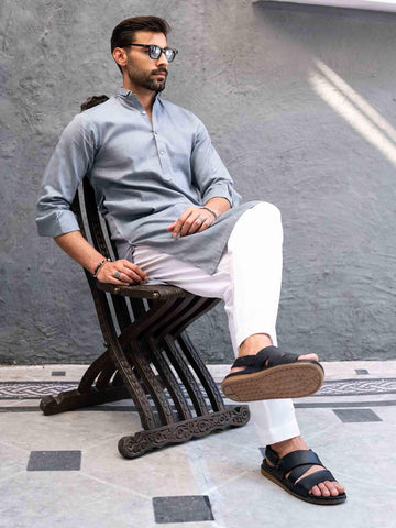 Men Casual Kurta - Rabazka Men Casual Kurta - Rabazka