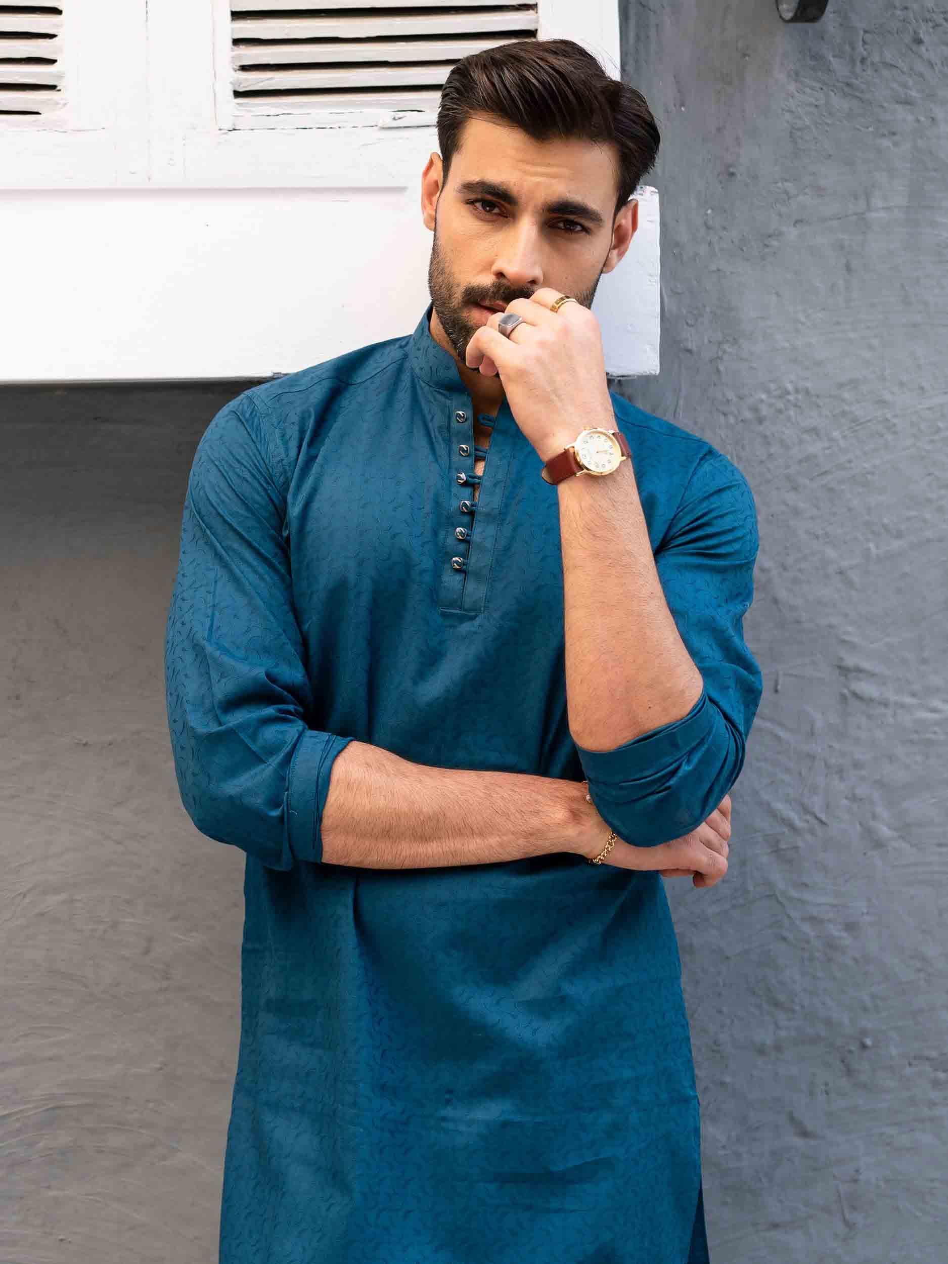 Men Casual Kurta - Rabazka Men Casual Kurta - Rabazka