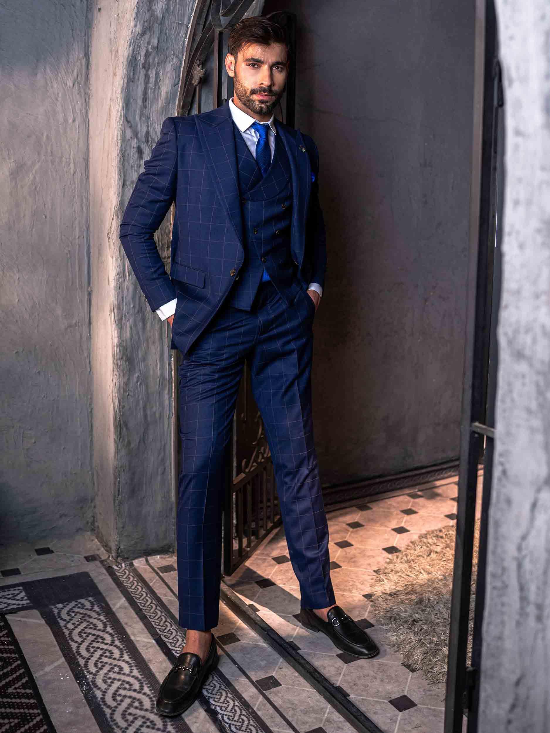 Royal Blue Suit (FS-01) - Rabazka Royal Blue Suit (FS-01) - Rabazka