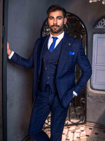 Royal Blue Suit (FS-01) - Rabazka Royal Blue Suit (FS-01) - Rabazka