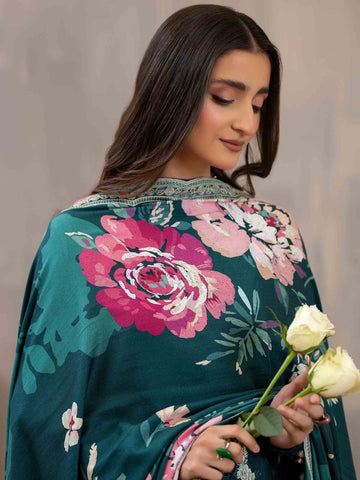 PRINTED EMBROIDERED SUIT