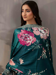 PRINTED EMBROIDERED SUIT