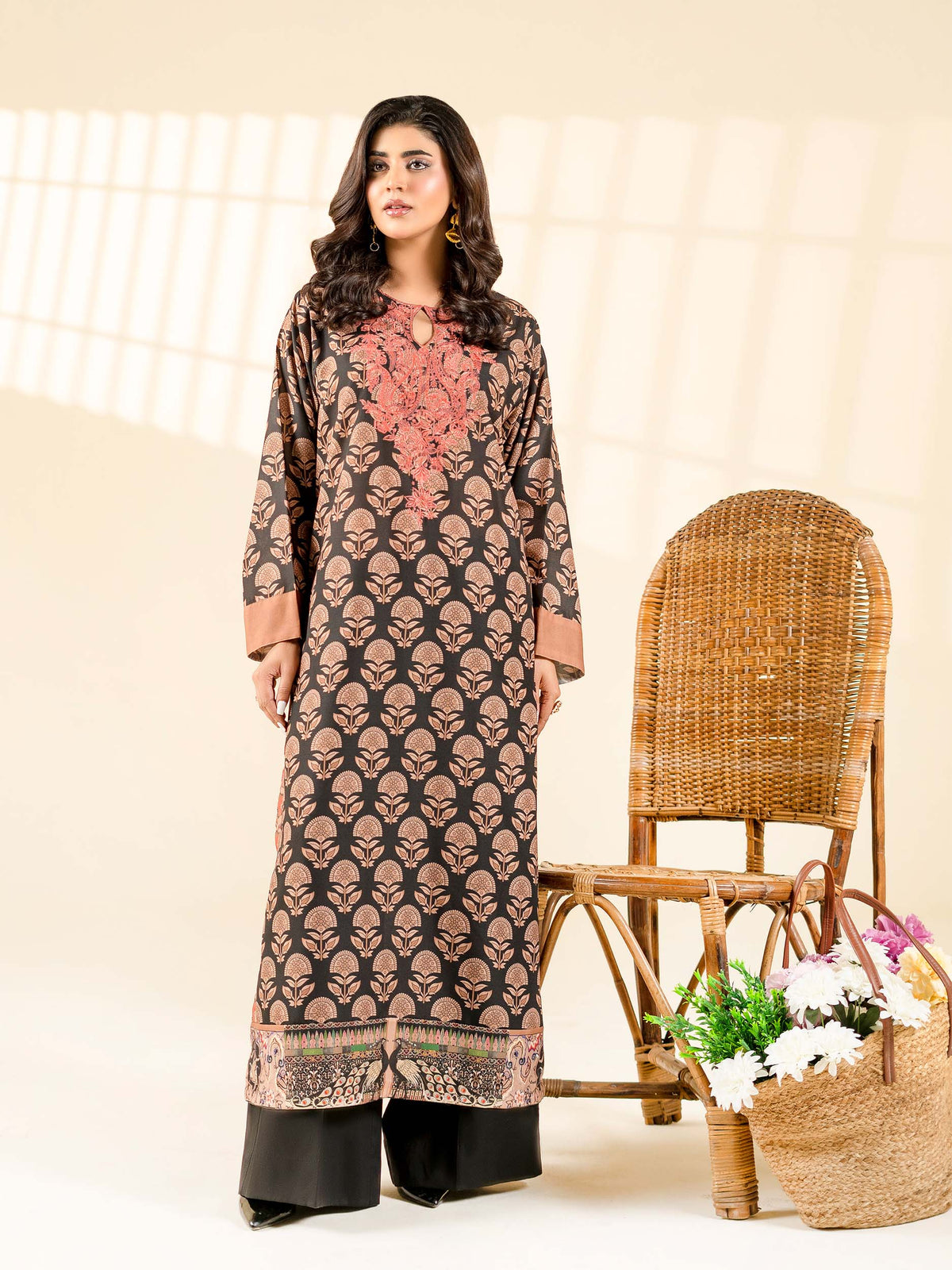 CHIKANKARI BLENDED LAWN SHIRT