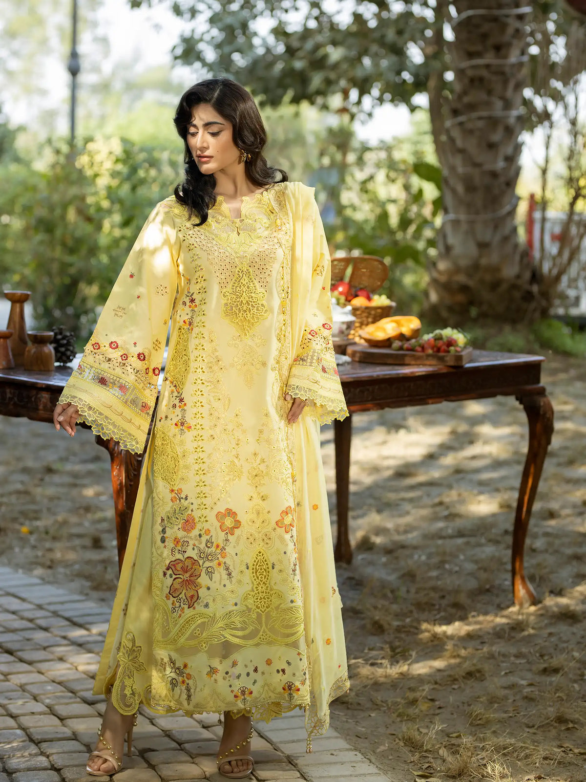 3 PIECE - EMBROIDERED LAWN SUIT