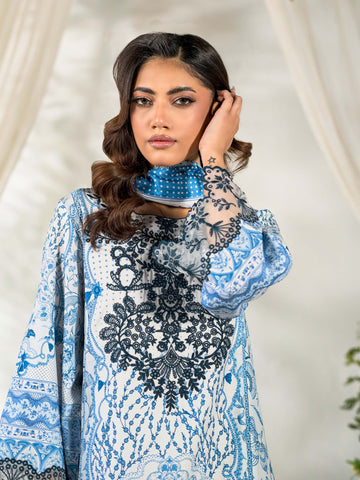 3 PIECE - EMBROIDERED LAWN SUIT