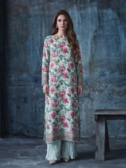 2 PIECE - PRINTED SILK LAWN SUIT