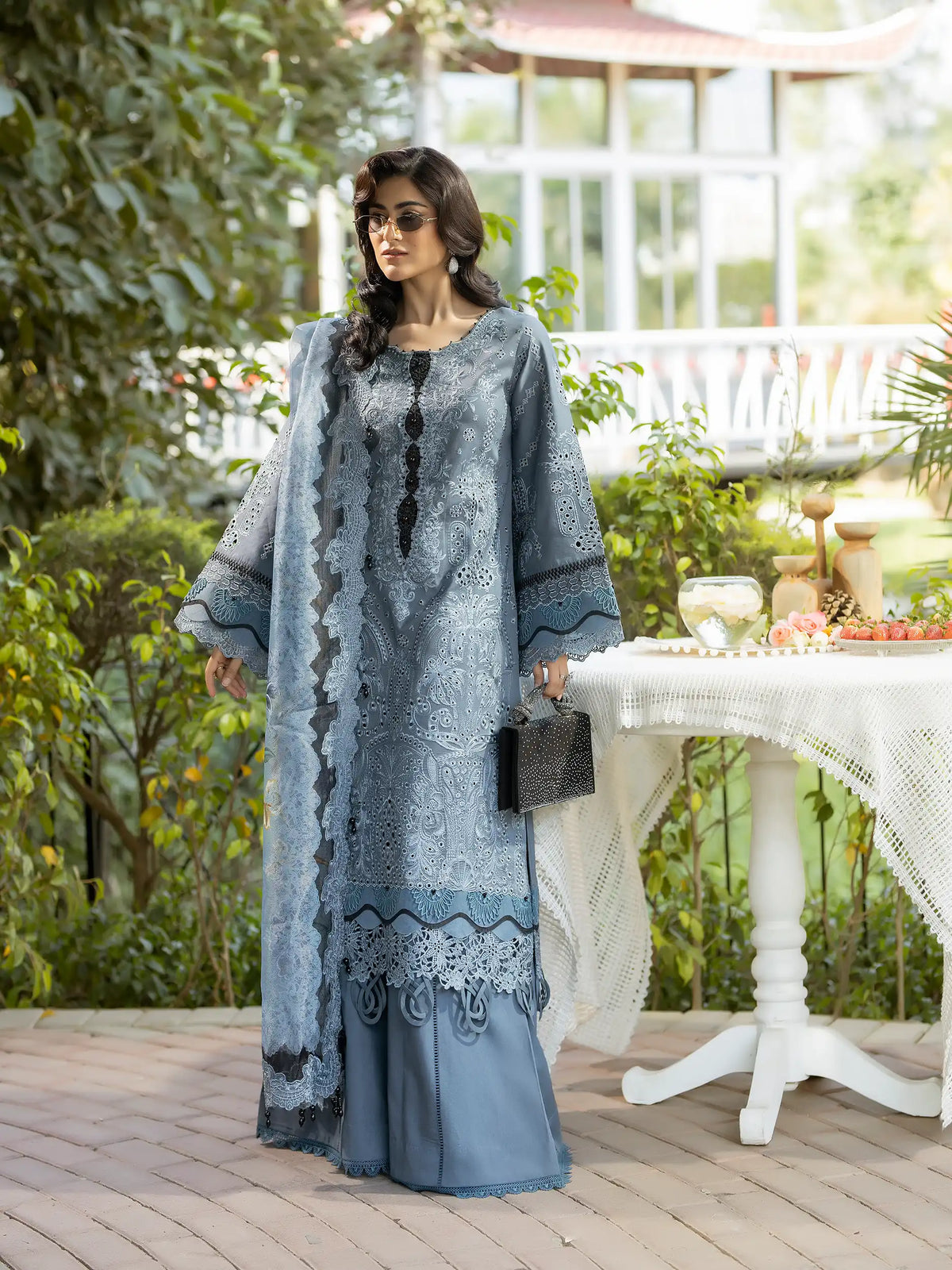 3 PIECE - EMBROIDERED LAWN SUIT