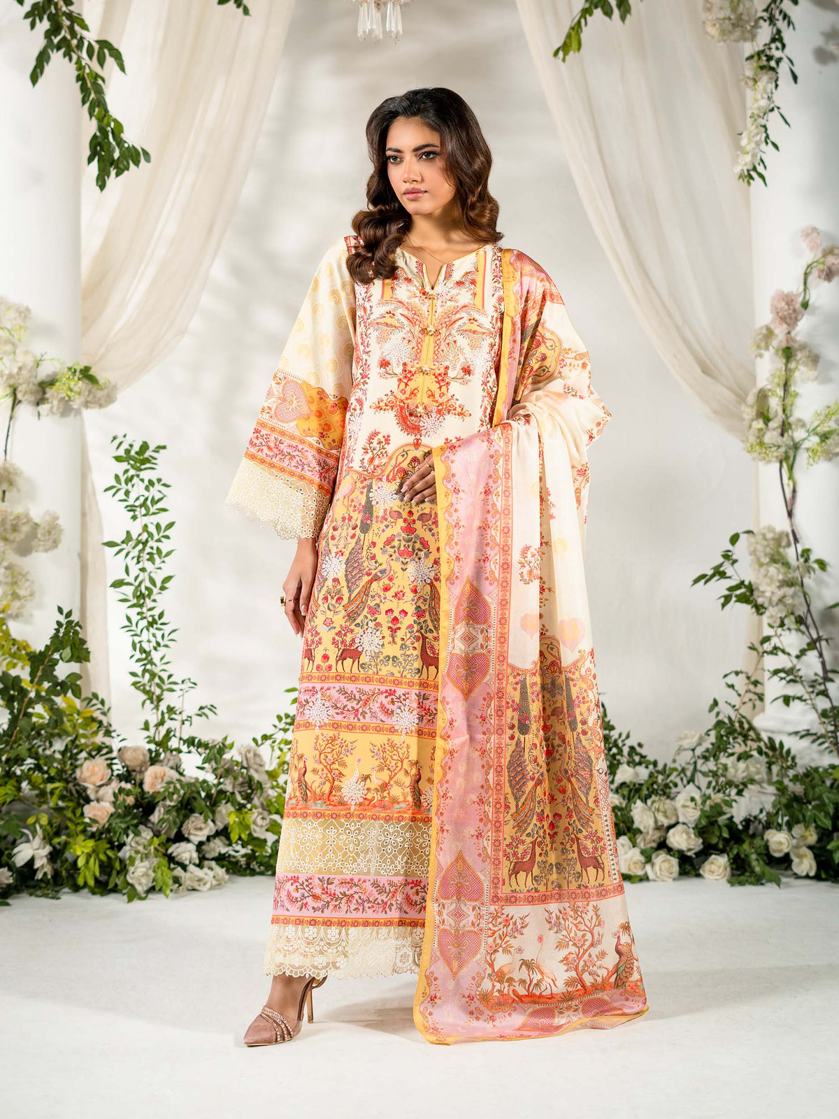 3 PIECE - EMBROIDERED LAWN SUIT