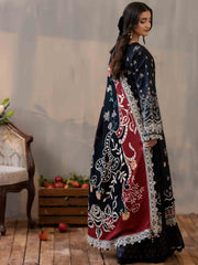 PRINTED EMBROIDERED SUIT