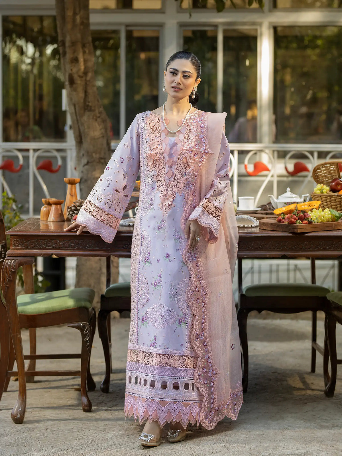 3 PIECE - EMBROIDERED LAWN SUIT