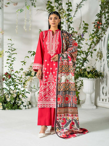 3 PIECE - EMBROIDERED LAWN SUIT