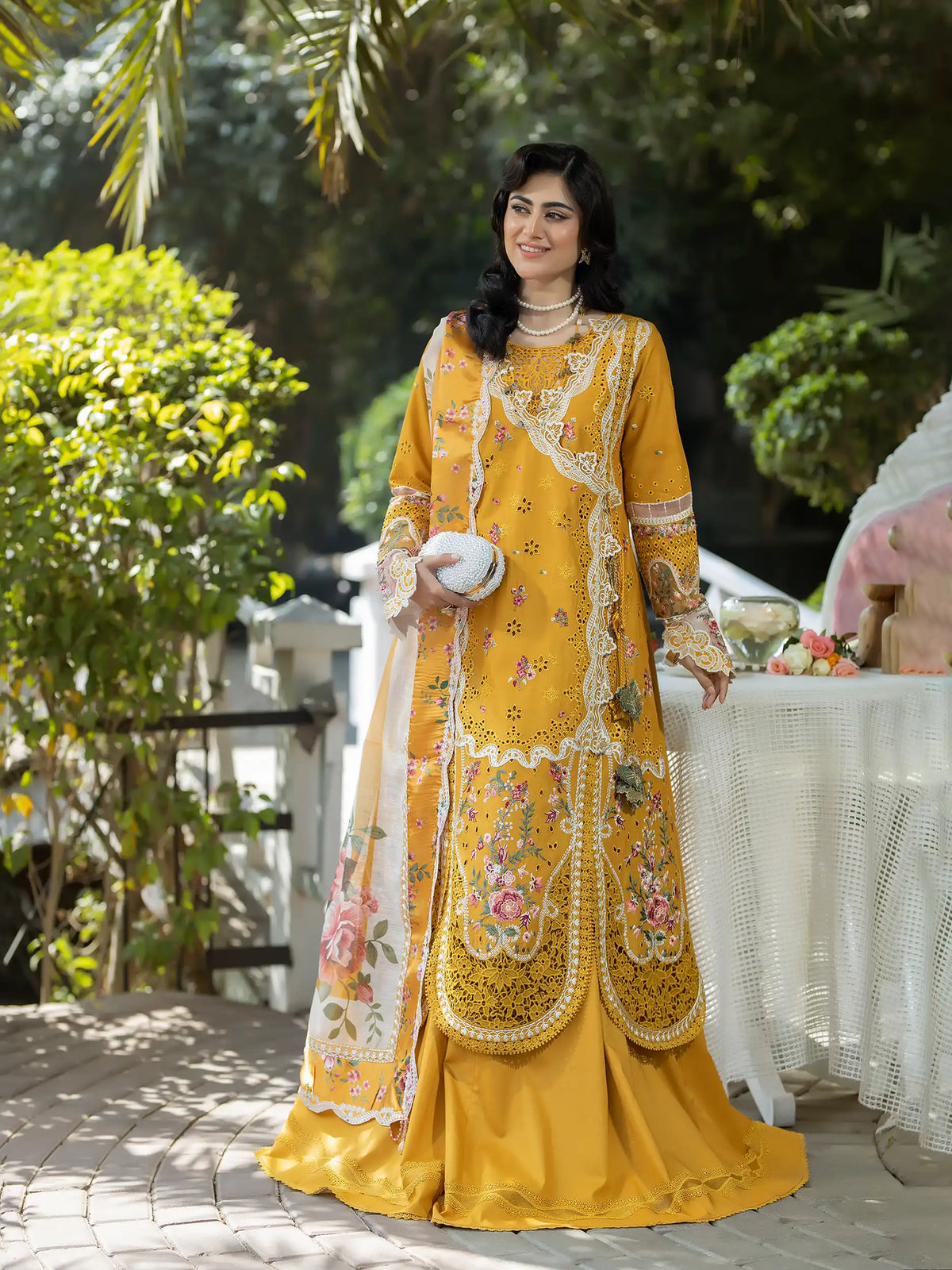 3 PIECE - EMBROIDERED LAWN SUIT
