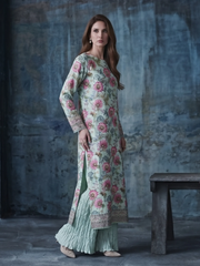 2 PIECE - PRINTED SILK LAWN SUIT