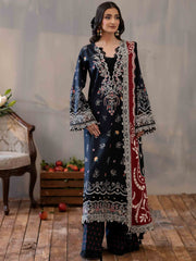 PRINTED EMBROIDERED SUIT