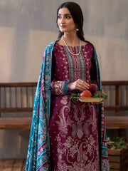 PRINTED EMBROIDERED SUIT