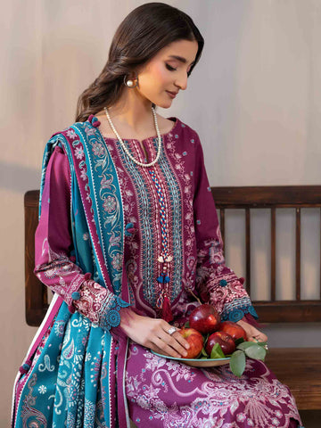 PRINTED EMBROIDERED SUIT