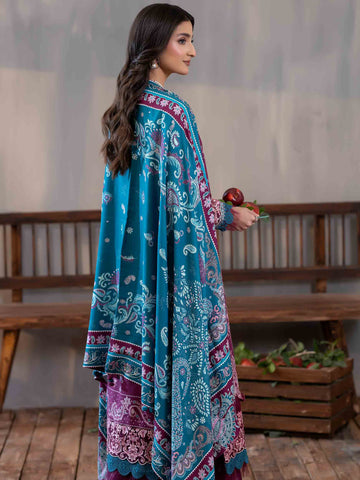 PRINTED EMBROIDERED SUIT