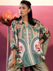 2 PIECE - EMBELLISHED SILK SUIT - Rabazka