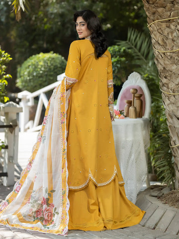 3 PIECE - EMBROIDERED LAWN SUIT