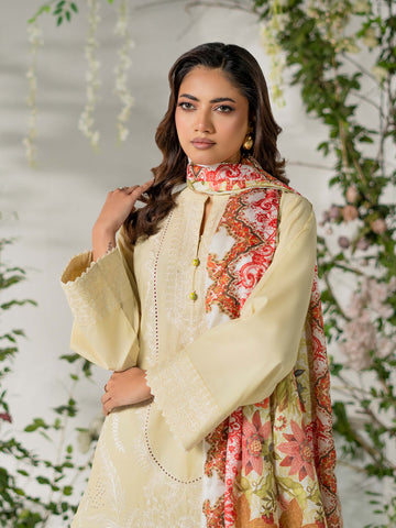 3 PIECE - EMBROIDERED LAWN SUIT