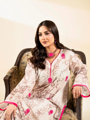 PRINTED & EMBROIDERED LAWN SHIRT