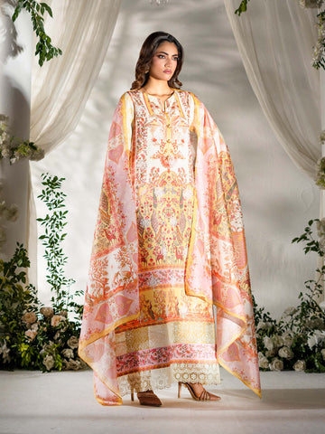 3 PIECE - EMBROIDERED LAWN SUIT
