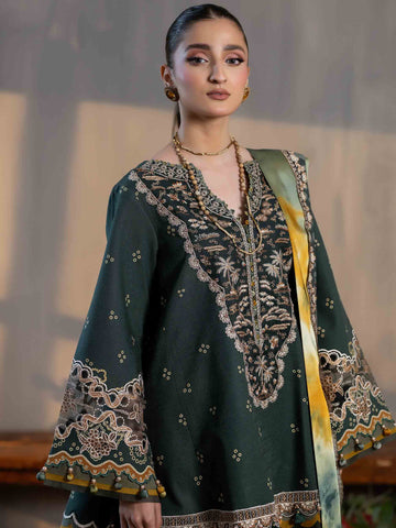 PRINTED EMBROIDERED SUIT