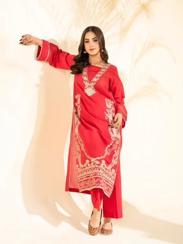 2 PIECE - EMBROIDERED LAWN SUIT