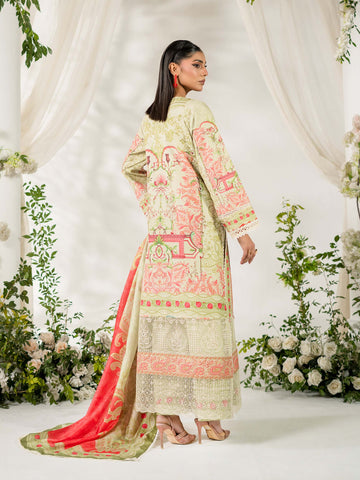 3 PIECE - EMBROIDERED LAWN SUIT