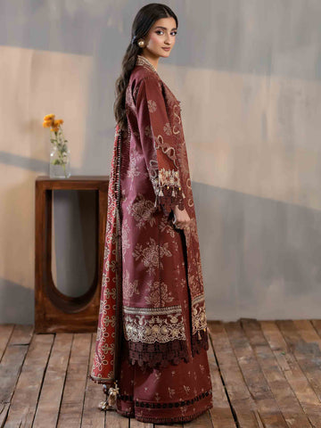 PRINTED EMBROIDERED SUIT