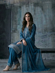 3 PIECE - EMBROIDERED KARANDI LAWN SUIT