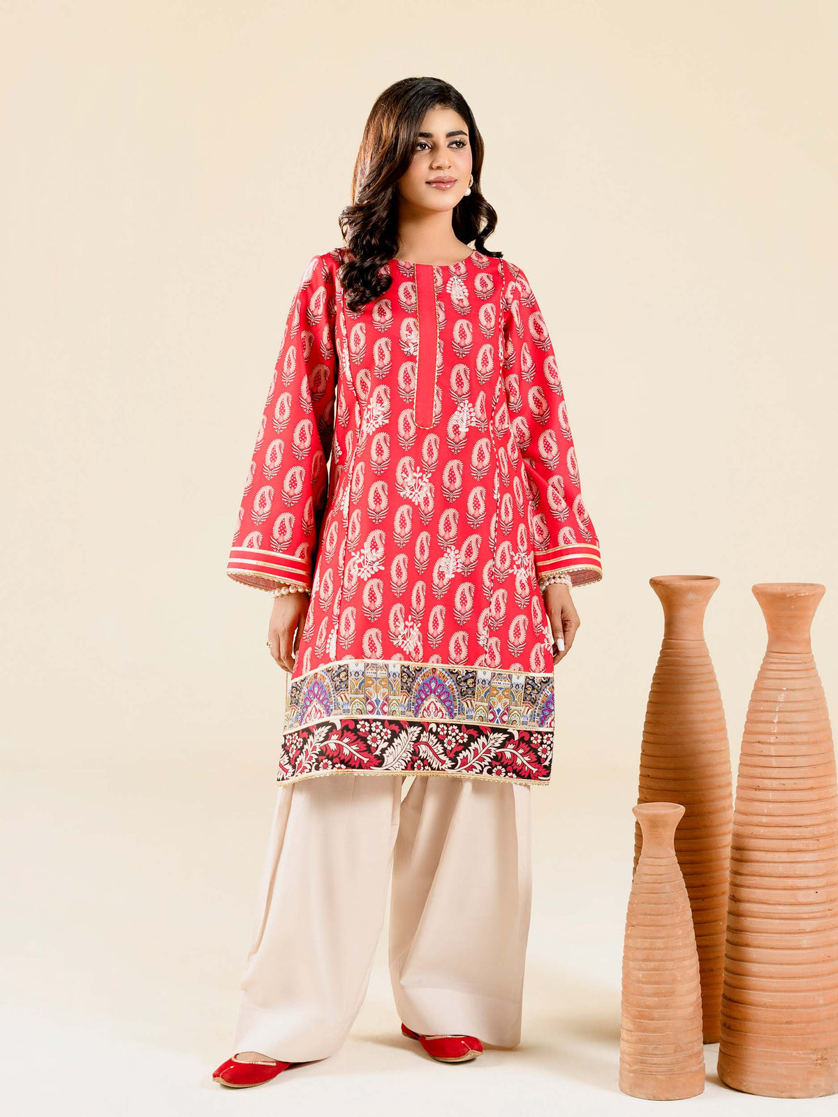 CHIKANKARI BLENDED LAWN SHIRT