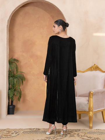 2 PIECE - EMBROIDERED VELVET SUIT