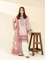 2 PIECE - PRINTED BLENDED LAWN SUIT