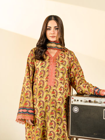 2 PIECE - PRINTED BLENDED LAWN SUIT