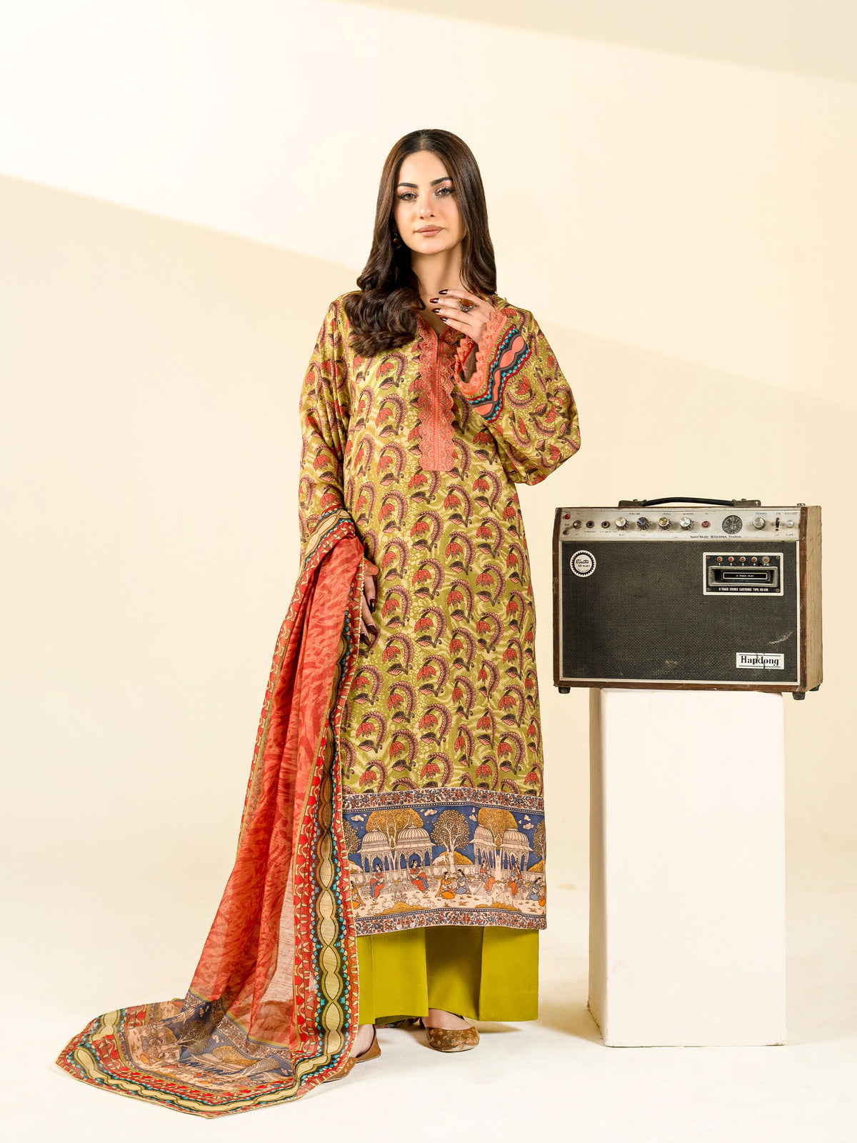 2 PIECE - PRINTED BLENDED LAWN SUIT