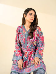 2 PIECE - PRINTED BLENDED LAWN SUIT